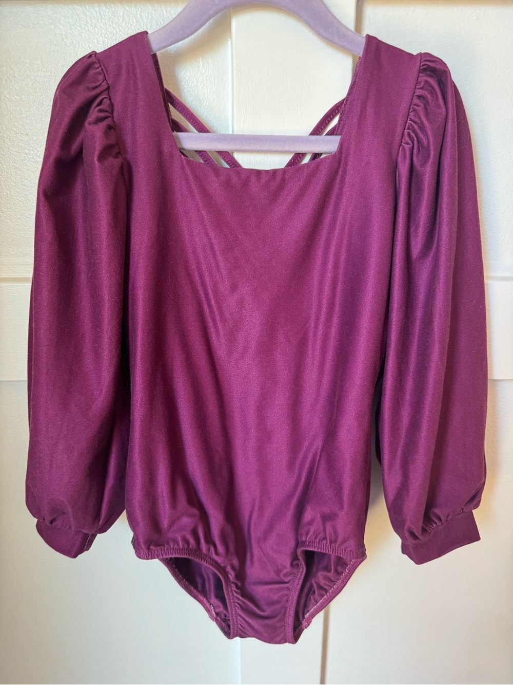 cheeky plum Kids Long Sleeve One-Piece Bodysuit - Plum